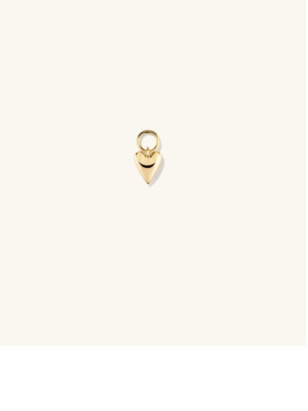 [SOLD] Mejuri 14k Gold Mini Heart Earring Charm